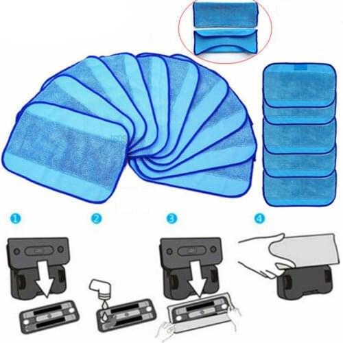 Wet Microfiber Mopping Cloths Washable&Reusable Mop Pads Fits iRobot roomba For Braava Jet iRobot 308t/380/321/320/4200/5200C/52