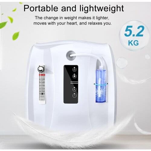 US Stock New Portable 1-6L Negative Ion Air Purifier for Home Travel Pregnant Use Oxygen Concentrator Machine Without Battery