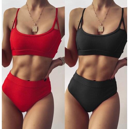 New Sexy Women Bikini Set Swimwear Push-Up Padded Bra Swimsuit Beachwear 2021 Summer Bikini Set Beach Style