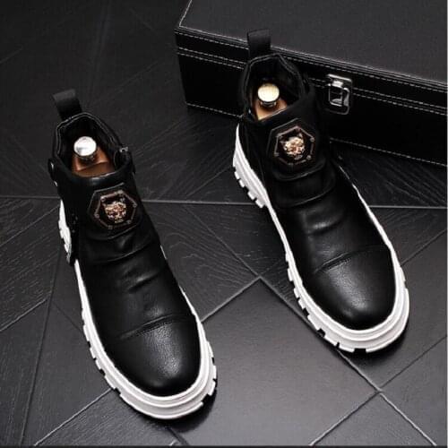 RECOBA Men's Motorcycle Boots