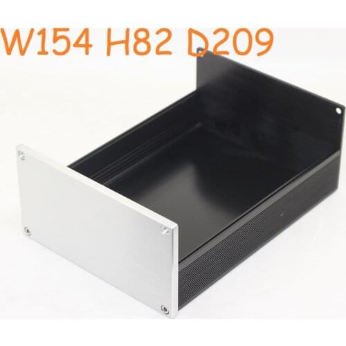DIY Blank Panels Power Amplifier Supply Chassis Aluminum Simple Case Preamp Amp Headphone DAC Case Home Audio Box W154 H82 D209