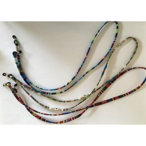 Eyeglass ethnic cotton cord spectacle string eyewear readers sunglass frame retainer colorful reading glass lanyard beach strap