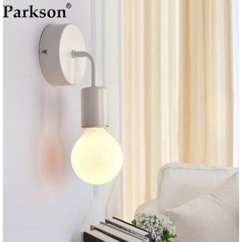 Industrial Loft Wall Lamp Iron Black E27 Sconce Wall Lights Fixture Indoor Lighting Bedside Bedroom Light Nordic Home Decor