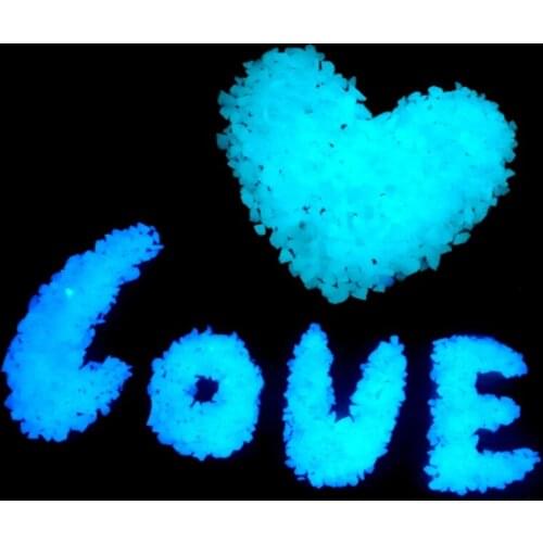 Glow in the Dark Gravel Rubble Fish Tank Aquarium Park Garden Yard Home Decor E7CC