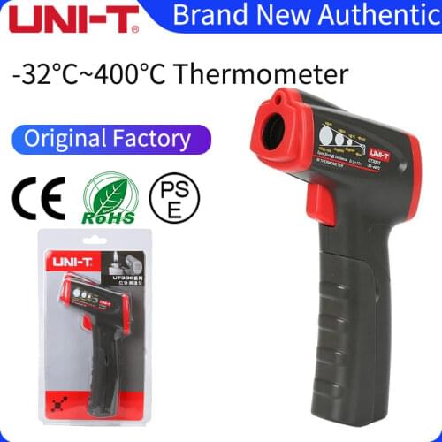 UNI-T UT300S Infrared Thermometer ℃/℉ ,Options Temperature Range : -32°C～400°C,Dual Display ,Low Battery Indication