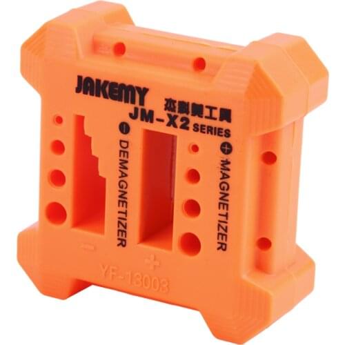 High Quality X2 Magnetizer Demagnetizer Tool Orange Screwdriver Magnetic Pick Up Tool Screwdriver Magnetic Degaussing