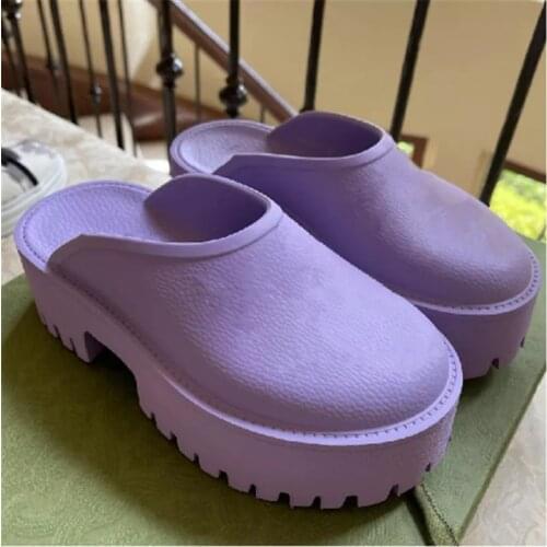 Thick Bottom Woman Shoes Runway Flat Beach Slippers Women Leather Rome Sandals Summer Sweety Color Comfort Shoes New Slides 2021