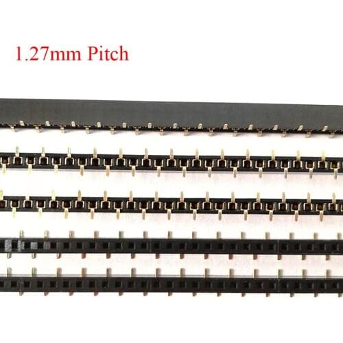 1*40 1x40 1*50 1x50 Pin 40P 50P 1.27mm Pitch 4.3mm Height Single Row Single-Spaced Female SMD SMT Strip Connector Pin Header