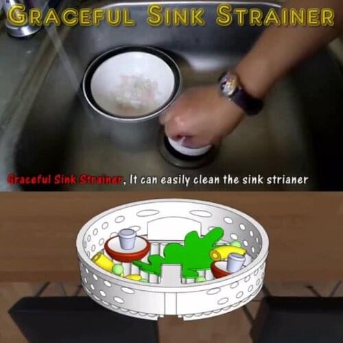 1PC Plastic Gaxeful Sink Strainer With Post Stopper Drainer Kitchen Filter Sink Stopper Kitchen Fixture Organizer Dropshipping