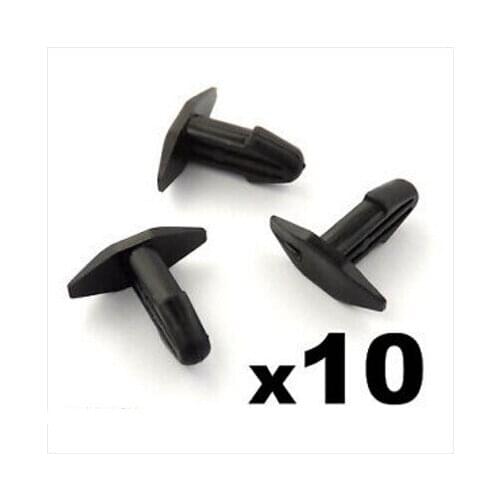 10x For Honda Rubber Seal Weatherstrip Clips, Cowl Vent Bonnet Fan Intake Seal Clips