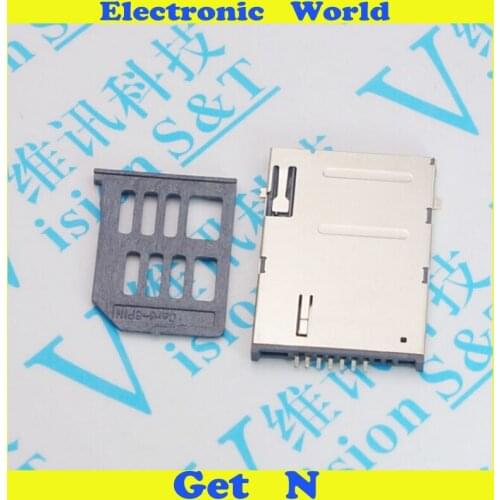 20pcs 6+1P 7P SIM Holder Jacks Connector 7P SIM Socket for Phone Tablet