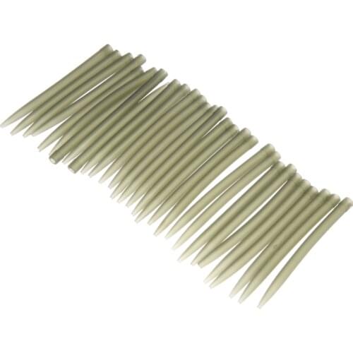 30pcs Per Set 53mm 0.28g Soft Rubber Anti-Tangle Sleeves Connect with Hook Carp Fishing Tackle Fishing Accessories