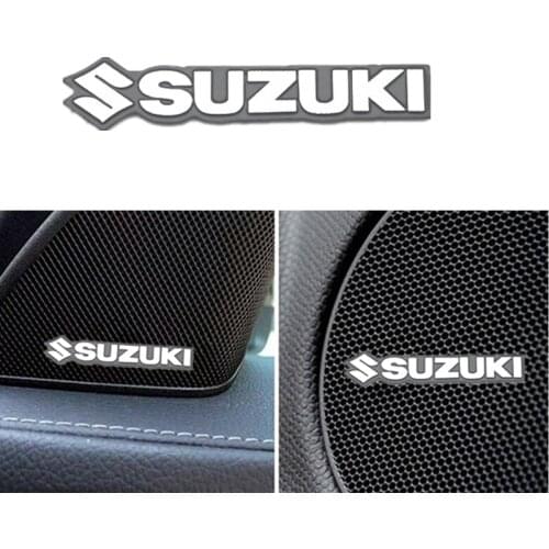 3D Car Styling Sticker Aluminum Emblem interior Speaker audio Badge for Suzuki SWIFT VITARA SX4