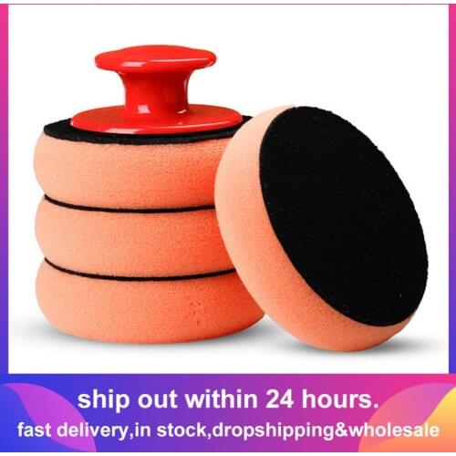 5Pcs/Set Car Wash Wax Polish Pad Polishing Pad Sponge Car Cleaning Cloth Microfiber Applicator Pads For Pulidora De Coche