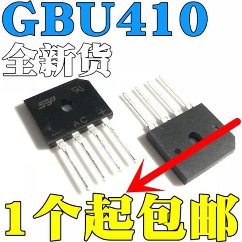 6 pçs/lote SETEMBRO GBU410 4A/1000V