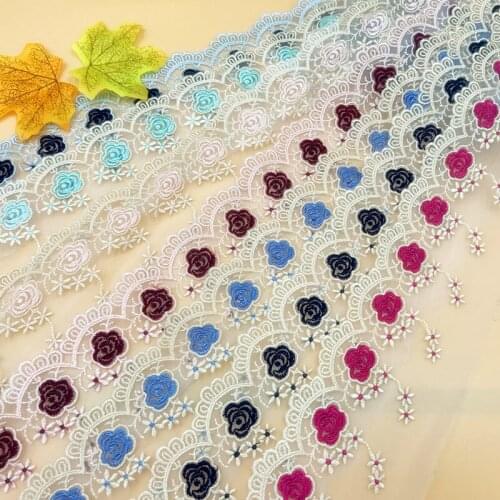 DIY handmade accessories bed curtains sewing material color lace trim mesh embroidery width 8cm lace