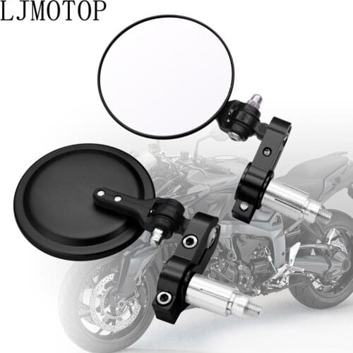 22mm Motorcycle Aluminum Rear View Handle Bar End Side Rearview Mirrors For KAWASAKI KLX 150 250 KLX250 KLX 450R KDX 125 250