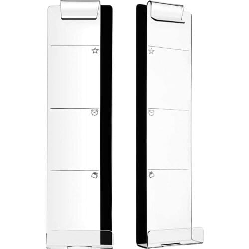 2 Pieces Pad Holder Sticky Notes Monitor Memo Board Clear Color Record Important Things for Computer Right & Left