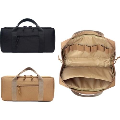 Combat Hunting Pistol Case Tactical Padded Handgun Rug Shooting Range Gun Bag for Glock 1911 Carrier Magazine Pouch Storage Bags