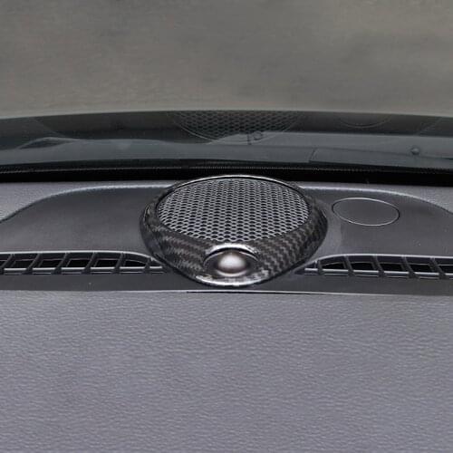 Carbon Fiber Front Dash Center Speaker Ring Frame Cover Trim for Jeep Grand Cherokee 2014 2015 2016 2017 2018 Accessories
