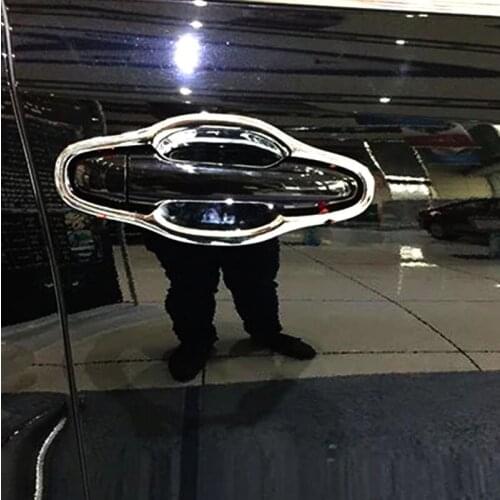 For Toyota Highlander Kluger 2014 2015 2016 2017 2018 ABS Plastic Car Styling Door protector handle Bowl Frame Cover Trim
