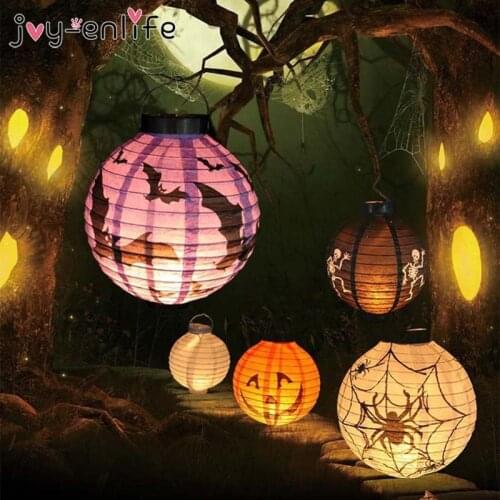 1pcs Halloween Pumpkin and Ghost Lantern Haunted Fold Lampion Halloween Decoration Party Decorations Yard Hanging Decor