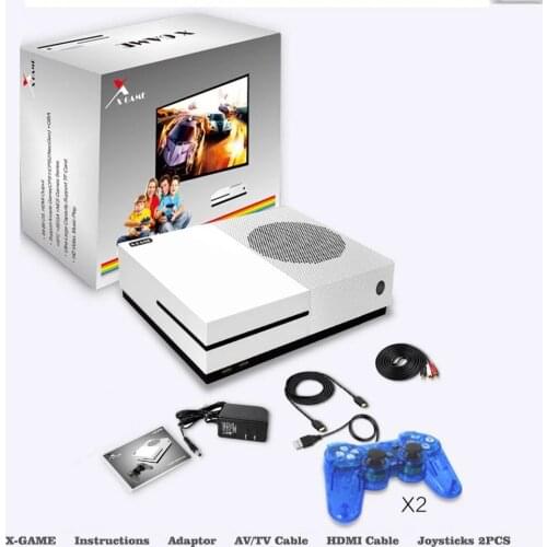 Mini 4K HD & AV Output 64 bit X-Game TV Handheld Console Dual Core Gamepads Family Video Game Player Built-In 600 Classic Games