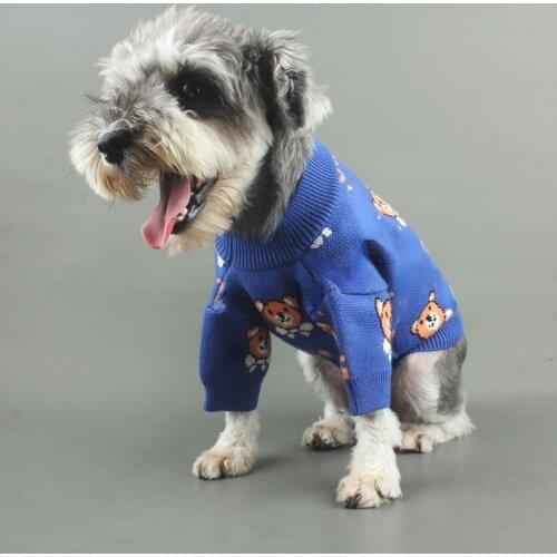 Autumn Winter Pet Dog Sweaters Warm Dog Jumpers Cute Bear Design Puppy Sweater Chihuahua Teddy Bulldog Terrier New Dog Clothes