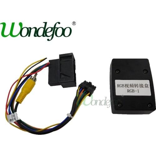 RGB to AV Converter Adapter Box for OEM Factory Backup Camera for VW Volkswagen Passat Magotan RNS510 RCD5