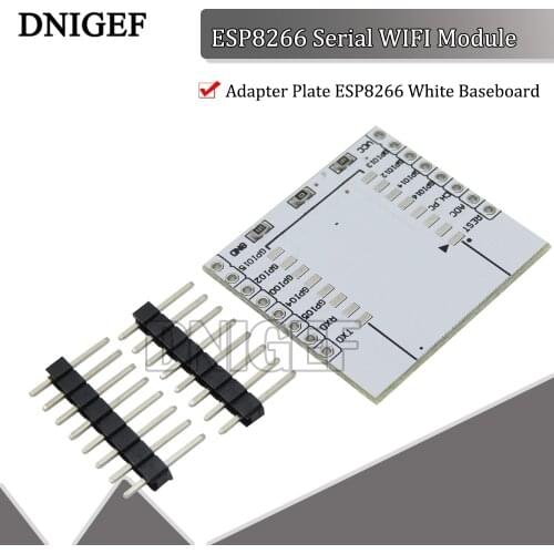 ESP8266 Serial WIFI Module Adapter Plate ESP8266 White Baseboard Applies to ESP-07\ESP-12E\ESP-12F Wireless Board for Arduino
