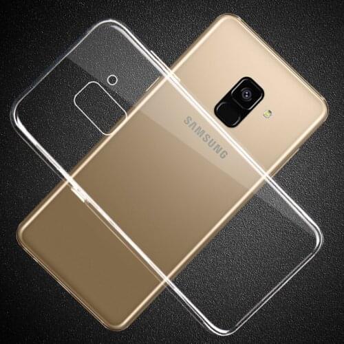 Ricestate Premium TPU Case For Samsung Galaxy A6 2018 Slim Transparent Silicone Soft Clear Back Cover A6+ Plus Phone Cases