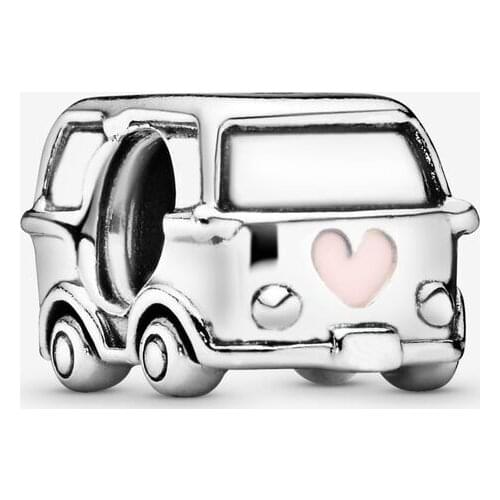 Camper Van Charms for Jewelry Making Fits Pandora Bracelet 925 Sterling Silver Metal Beads Women Jewellery Berloques
