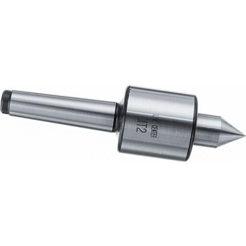 Alloy Steel Silver MT2 0.000197" Rotary Thimble Lathe Live Fixed Center Taper Tool Revolving Milling Center Taper Machine Tools