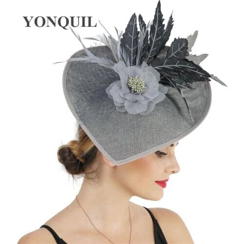 Elegant Bride Nice Fascinator Wedding Hat New Charming Millinery Flower Women Ladies Derby Party Headwear Hairpinn Accessories