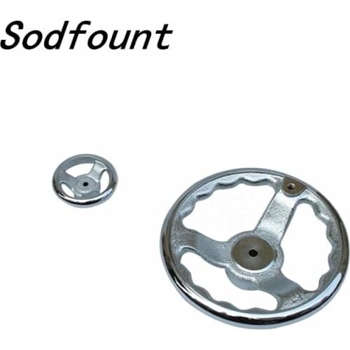 1 PCS CNC 3D Printer hand wheel Thread iron hand wheel Wave type 3 inch -8 inch