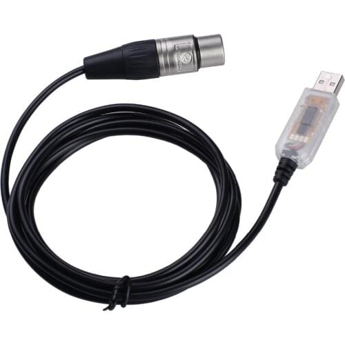 USB to DMX Interface Adapter LED DMX512 Computer PC Stage Lighting Controller Dimmer for SGM DMXking DMXcontrol Freestyler Cable