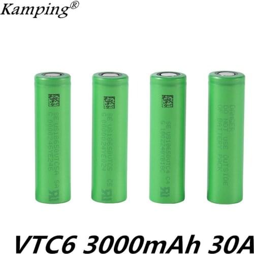 2020 100% Original VTC6 18650V 3000mAh Li ion 3.7V Battery For SONY USE Toys Tools Batteries CE ROSE Certification
