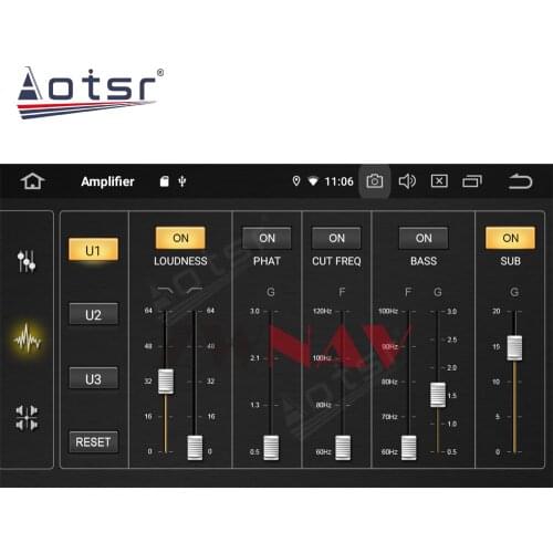 Auto stereo DSP chip just can buy with the device together with Android 9 2+16/4+32/4+64GB device not add with Tesla style