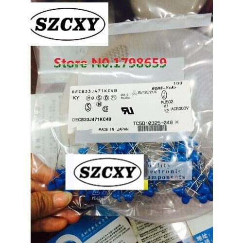 Free Shipping 9600PCS DECB33J471KC4B Cap Ceramic 470pF 6300V B 10% (10 X 7mm) Radial 10mm 85C