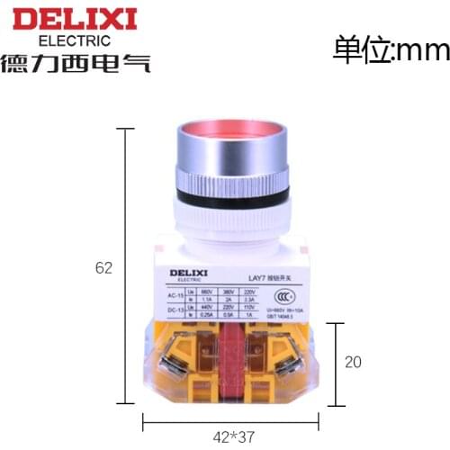 DELIXI Push Button Switch LAY7-11BNZS LAY7-11BN LAY7-20BN