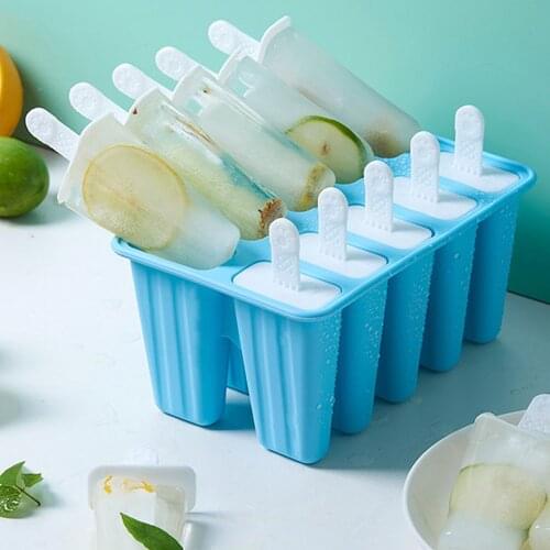 Popsicle Molds Ice Cream Mold 6-Holes Plastic Healthy Convenient Ice Cube Mold Milk silicone ice mold a Popsicle Molds healthy