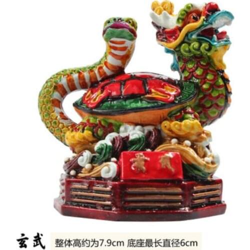 Moss Codactyly pottery five gods animal furnishings qinglong white tiger zhuque basaltic kirin household ornaments furnishings