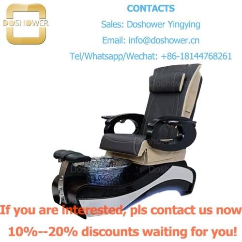 Doshower DS-670 nail customers spa tech pedicure chairs, leather cover whale spa pedicure chair