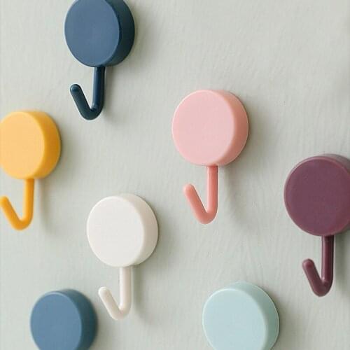 10Pcs bathroom Towel Hooks Door Hangers Self Adhesive Wall Hangers Hat Racks Keys Hanger wall organizer Home Decor holder