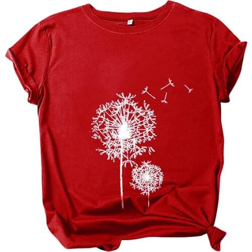 Fashion Floral Print Blouse Shirt Loose O-Neck Tops Tee Summer Casual Ladies Tops Female Women Short Sleeve Blusas Pullover