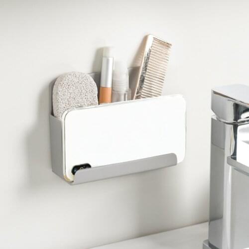 Wall Mounted Organizer Air Conditioner TV Remote Control Storage Box Mobile Phone Plug Holder Multifunction USB Charging Stand