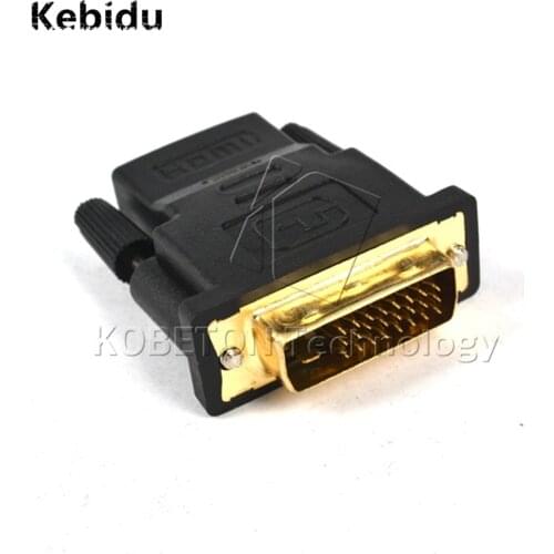 2017 New DVI 24+1 Male to Female Converter HDMI-compatible to DVI adapter Support 1080P for HDTV LCD DVI-D Gold Plated Adapter