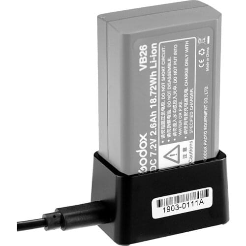 Godox V1 battery charger stand VB26/VC26 external camera flash SLR camera lithium battery accessories