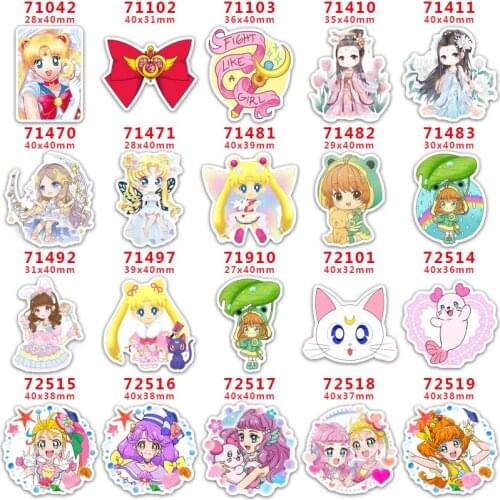 DIY Craft Supplies Sewing Accessories Cartoon Fairy Printed Planar Resins Mold 10 Pieces. PR-71042