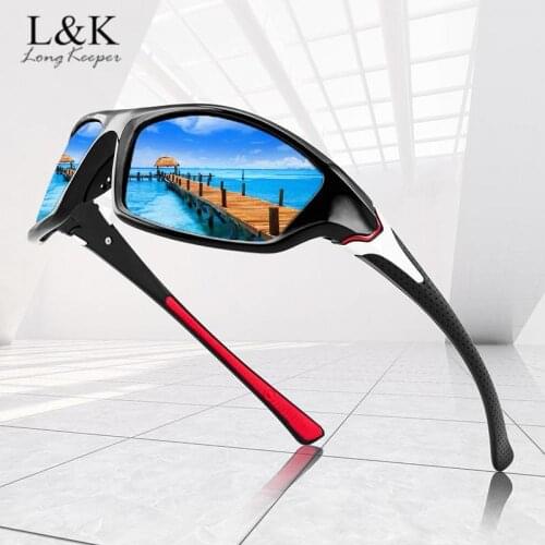 LongKeeper 2021 New Polarized Sunglasses Mens Driving Shades Male Square Vintage Sun Glasses For Men Black Sports Eyewear UV400